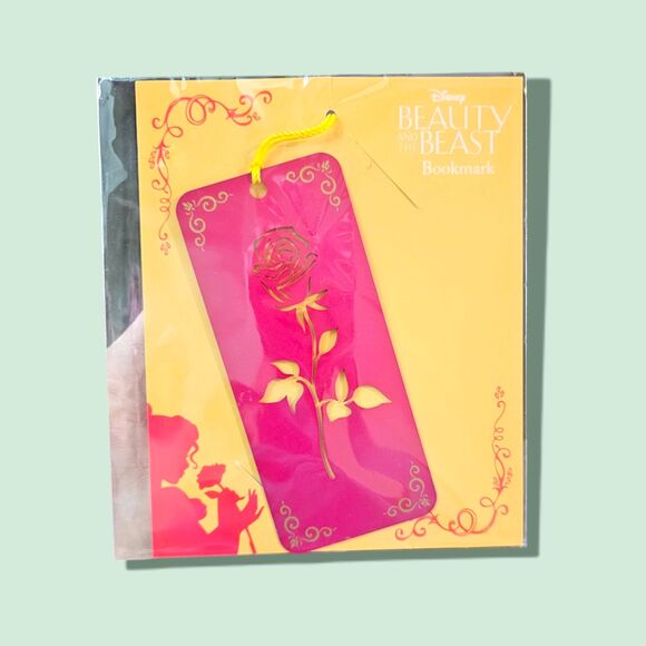 Beauty and the Beast enchanted rose bookmark - Picture 1 of 2